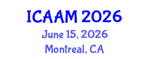 International Conference on Applied Analysis for Materials (ICAAM) June 15, 2026 - Montreal, Canada