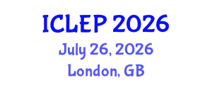 International Conference on Law, Economics and Politics (ICLEP) July 26, 2026 - London, United Kingdom