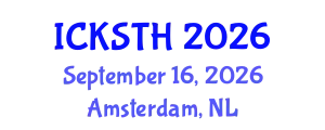 International Conference on Knowledge, Service, Tourism and Hospitality (ICKSTH) September 16, 2026 - Amsterdam, Netherlands