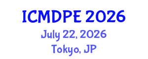 International Conference on Mechanical Design and Power Engineering (ICMDPE) July 22, 2026 - Tokyo, Japan