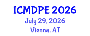International Conference on Mechanical Design and Power Engineering (ICMDPE) July 29, 2026 - Vienna, Austria