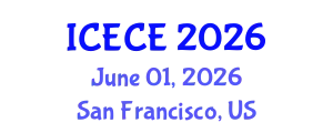 International Conference on Electrical and Control Engineering (ICECE) June 01, 2026 - San Francisco, United States