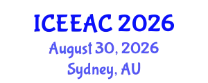 International Conference on Electrical Engineering and Automation Control (ICEEAC) August 30, 2026 - Sydney, Australia
