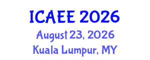International Conference on Automobile and Electrical Engineering (ICAEE) August 23, 2026 - Kuala Lumpur, Malaysia