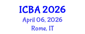 International Conference on Biography and Autobiography (ICBA) April 06, 2026 - Rome, Italy
