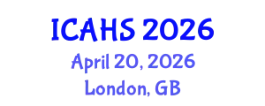 International Conference on Arts, Humanities and Sustainability (ICAHS) April 20, 2026 - London, United Kingdom