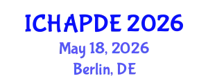 International Conference on Harmonic Analysis and Partial Differential Equations (ICHAPDE) May 18, 2026 - Berlin, Germany