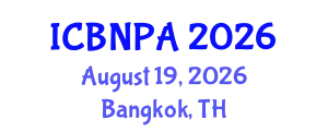 International Conference on Behavioral Nutrition and Physical Activity (ICBNPA) August 19, 2026 - Bangkok, Thailand