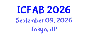 International Conference on Foot and Ankle Biomechanics (ICFAB) September 09, 2026 - Tokyo, Japan