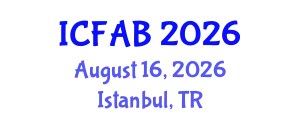 International Conference on Foot and Ankle Biomechanics (ICFAB) August 16, 2026 - Istanbul, Turkey