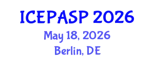 International Conference on Applied Social and Educational Psychology (ICEPASP) May 18, 2026 - Berlin, Germany