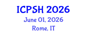 International Conference on Psychology and Social Harmony (ICPSH) June 01, 2026 - Rome, Italy
