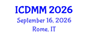 International Conference on Disaster and Military Medicine (ICDMM) September 16, 2026 - Rome, Italy