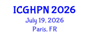 International Conference on Gastroenterology, Hepatology and Pediatric Nutrition (ICGHPN) July 19, 2026 - Paris, France