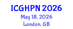 International Conference on Gastroenterology, Hepatology and Pediatric Nutrition (ICGHPN) May 18, 2026 - London, United Kingdom