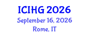 International Conference on Isotope Hydrology and Geochemistry (ICIHG) September 16, 2026 - Rome, Italy