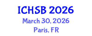 International Conference on Health, Sport and Bioscience (ICHSB) March 30, 2026 - Paris, France