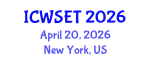 International Conference on Wood Science, Engineering and Technology (ICWSET) April 20, 2026 - New York, United States