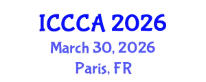 International Conference on Coordination Chemistry and Applications (ICCCA) March 30, 2026 - Paris, France