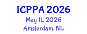 International Conference on Plasma Physics and Applications (ICPPA) May 11, 2026 - Amsterdam, Netherlands
