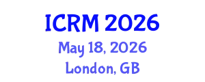 International Conference on Reproductive Medicine (ICRM) May 18, 2026 - London, United Kingdom