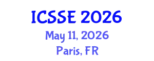 International Conference on Safety and Systems Engineering (ICSSE) May 11, 2026 - Paris, France