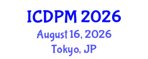 International Conference on Disaster Prevention and Mitigation (ICDPM) August 16, 2026 - Tokyo, Japan