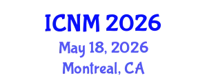 International Conference on Nanomaterials (ICNM) May 18, 2026 - Montreal, Canada