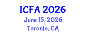 International Conference on Fisheries and Aquaculture (ICFA) June 15, 2026 - Toronto, Canada