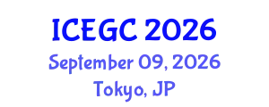 International Conference on Engineering Geology and Construction (ICEGC) September 09, 2026 - Tokyo, Japan