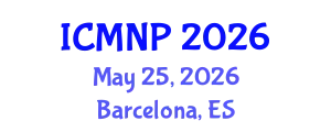 International Conference on Marine Natural Products (ICMNP) May 25, 2026 - Barcelona, Spain