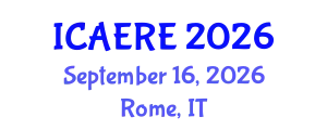 International Conference on Agricultural, Environmental and Resource Economics (ICAERE) September 16, 2026 - Rome, Italy