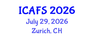International Conference on Agricultural and Farming Systems (ICAFS) July 29, 2026 - Zurich, Switzerland