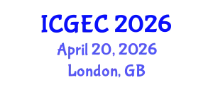 International Conference on Genetic and Evolutionary Computation (ICGEC) April 20, 2026 - London, United Kingdom