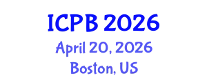 International Conference on Plant Biology (ICPB) April 20, 2026 - Boston, United States
