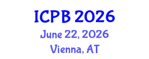 International Conference on Plant Biology (ICPB) June 22, 2026 - Vienna, Austria