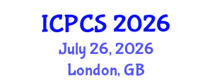 International Conference on Political and Cultural Studies (ICPCS) July 26, 2026 - London, United Kingdom