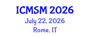 International Conference on Microelectronics and Semiconductor Manufacturing (ICMSM) July 22, 2026 - Rome, Italy