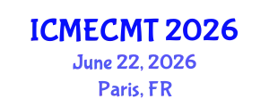 International Conference on Microlectronics, Electronic Components, Materials and Technology (ICMECMT) June 22, 2026 - Paris, France