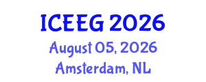 International Conference on Environmental and Engineering Geophysics (ICEEG) August 05, 2026 - Amsterdam, Netherlands