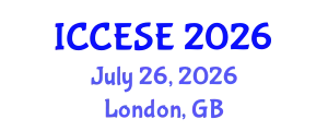 International Conference on Computational Economics, Statistics and Econometrics (ICCESE) July 26, 2026 - London, United Kingdom