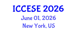 International Conference on Computational Economics, Statistics and Econometrics (ICCESE) June 01, 2026 - New York, United States