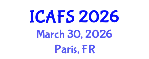 International Conference on Agricultural and Food Systems (ICAFS) March 30, 2026 - Paris, France
