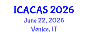International Conference on Analytical Chemistry and Applied Spectroscopy (ICACAS) June 22, 2026 - Venice, Italy