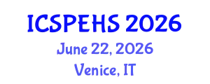 International Conference on Sport, Physical Education and Health Sciences (ICSPEHS) June 22, 2026 - Venice, Italy