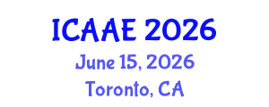 International Conference on Aeronautics and Aerospace Engineering (ICAAE) June 15, 2026 - Toronto, Canada