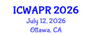 International Conference on Wavelet Analysis and Pattern Recognition (ICWAPR) July 12, 2026 - Ottawa, Canada