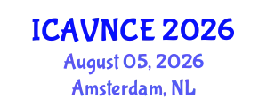 International Conference on Acoustics, Vibration and Noise Control Engineering (ICAVNCE) August 05, 2026 - Amsterdam, Netherlands