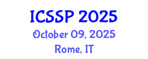 International Conference on Social Science and Psychology (ICSSP) October 09, 2025 - Rome, Italy