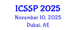 International Conference on Social Science and Psychology (ICSSP) November 10, 2025 - Dubai, United Arab Emirates